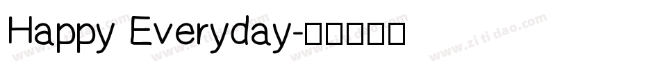 Happy Everyday字体转换